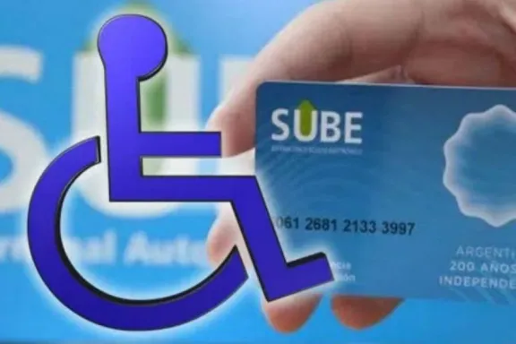 Las personas con discapacidad podrán viajar gratis con la SUBE sin presentar el certificado