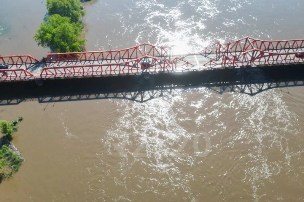 La creciente en marzo del año 2024. Crédito: Mauricio Ríos para R2820.