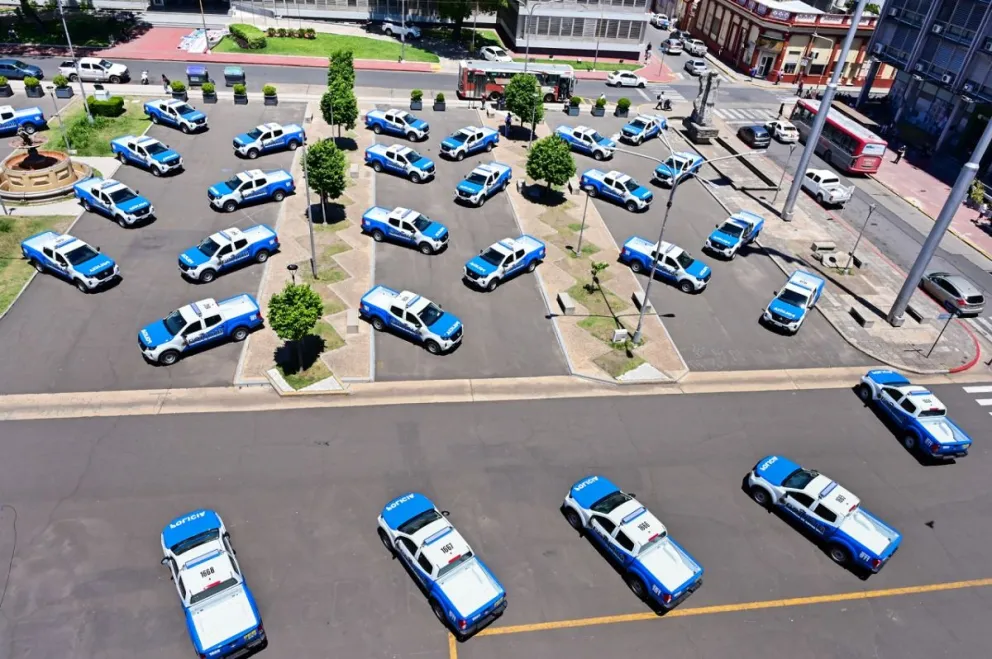 Tres de las camionetas entregadas recientemente por el gobierno provincial fueron destinadas a Gualeguaychú. 