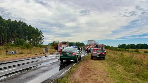 Dieron el alta médica al nene que sobrevivió a la tragedia vial sobre Ruta 136