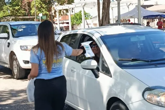 Verano Seguro: se realizó concientización vial en Costanera y en el Carnaval
