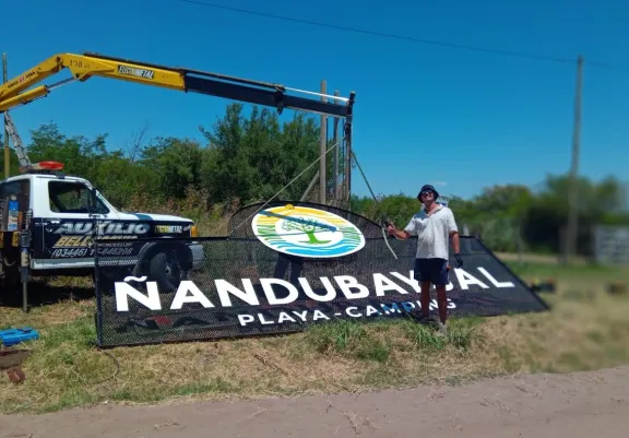 El balneario Ñandubaysal renovó la clásica postal de su ingreso