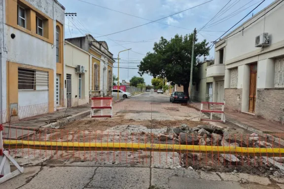 Cortes totales y parciales por trabajos de bacheo en la zona céntrica