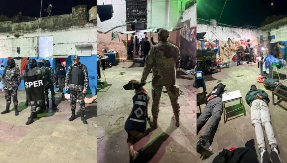 Operativo Blindaje: secuestraron celulares de alta gama, botellas de bebidas en los penales