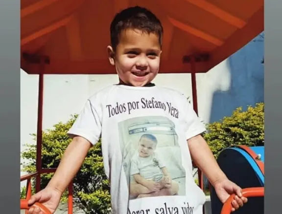 Con solo 5 años, Stefano ingresó al listado de emergencia nacional por un trasplante de intestino