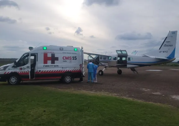 Otro operativo sanitario reabre el debate por el estado del aeródromo de Gualeguaychú