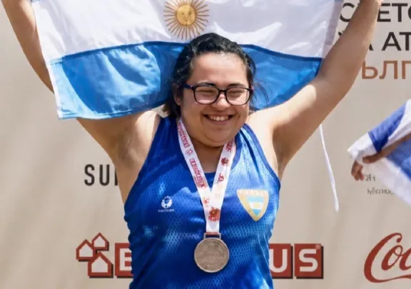 Luciana Bernard ganó otra medalla en el Mundial de Atletismo