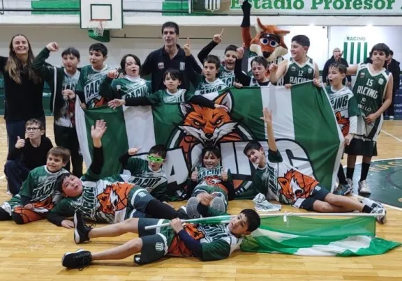 Básquetbol: Racing se consagró campeón de la Liga Provincial Masculina de Mini