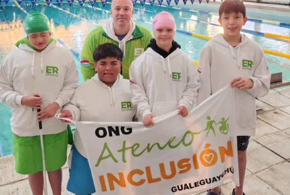 Nadadores de Gualeguaychú compiten en el Nacional de Natación Adaptada