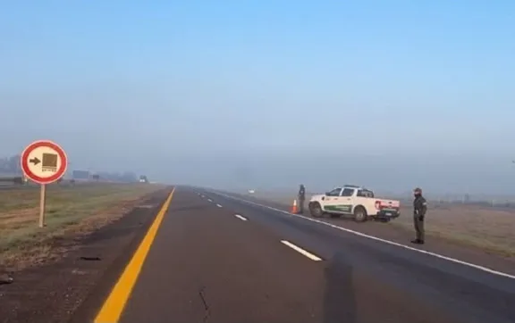 Rutas 12 y 14: Gendarmería y la Policía montan un operativo de prevención por intensa niebla