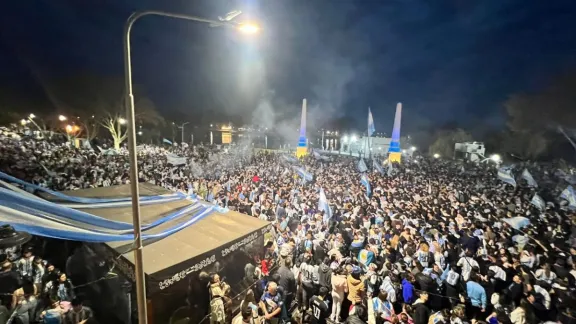 Gualeguaychú vive una fiesta albiceleste: una multitud celebra el pase de Argentina a la final del Mundial