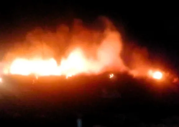 Sofocaron un incendio en el basural de Pueblo General Belgrano