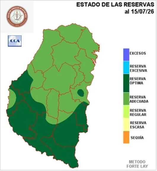Sin lluvias: la humedad del suelo retrocede por el calor fuera de época