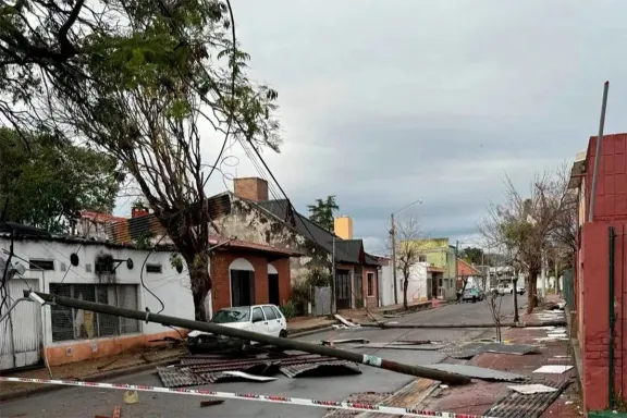 Una mujer murió aplastada por un árbol durante el temporal en Concordia