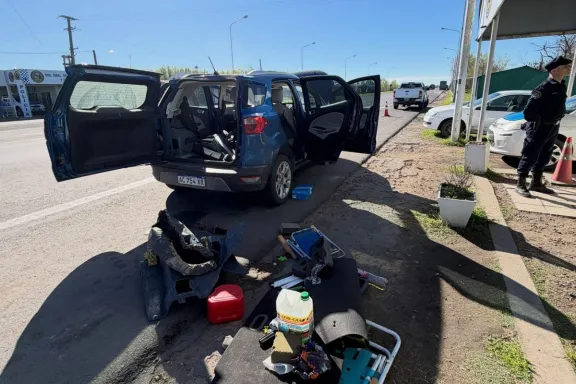 Secuestraron un kilo de cocaína en un control de Seguridad Vial en Brazo Largo